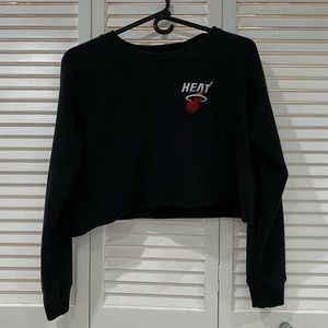 MIAMI HEAT CROP TOP SWEATER 🏀🔥